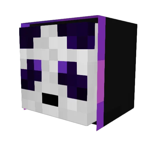 hero_killer_zap Minecraft avatar head, 3D render
