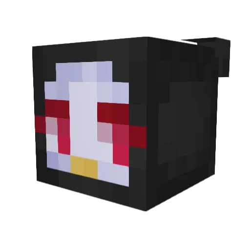 hero_up_ha Minecraft avatar head, 3D render