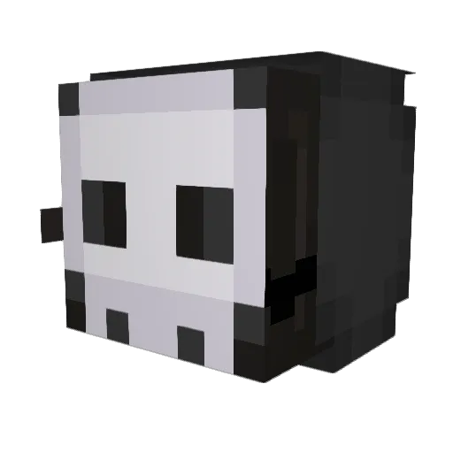 herobine117_ Minecraft avatar head, 3D render