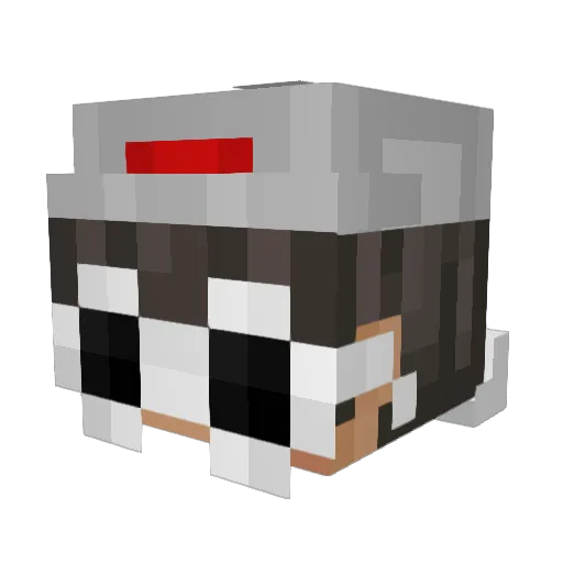 herobrin8 Minecraft avatar head, 3D render