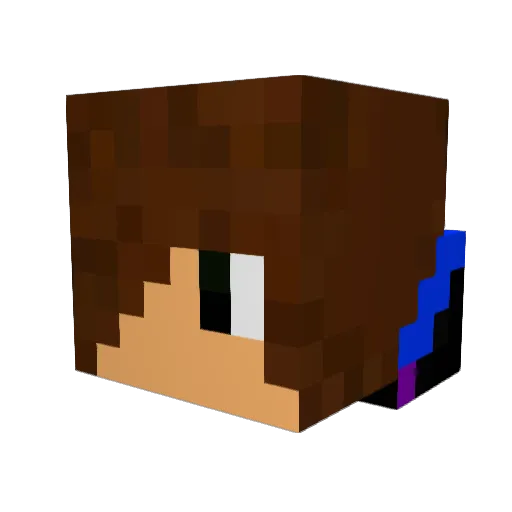 herobrine57635 Minecraft avatar head, 3D render