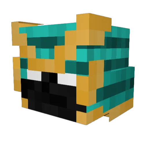 herocharly8 Minecraft avatar head, 3D render