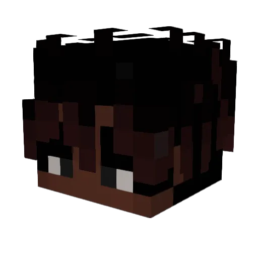 herodw_ Minecraft avatar head, 3D render