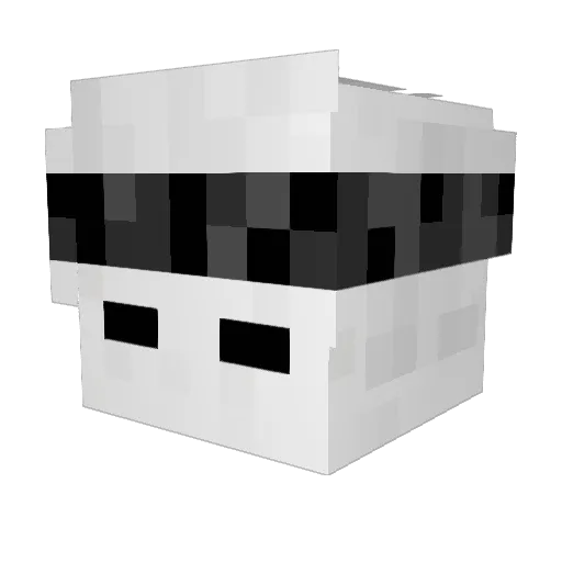 heroina Minecraft avatar head, 3D render