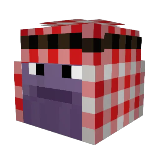 heronly Minecraft avatar head, 3D render