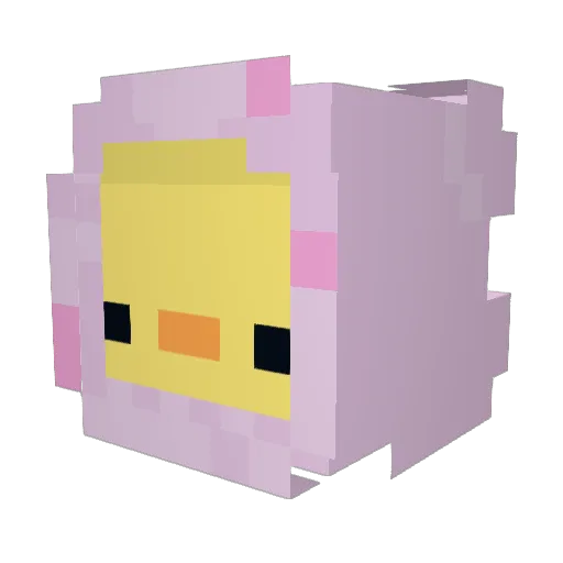 heropopit Minecraft avatar head, 3D render