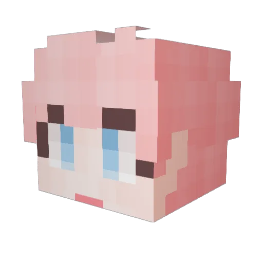 herorok Minecraft avatar head, 3D render
