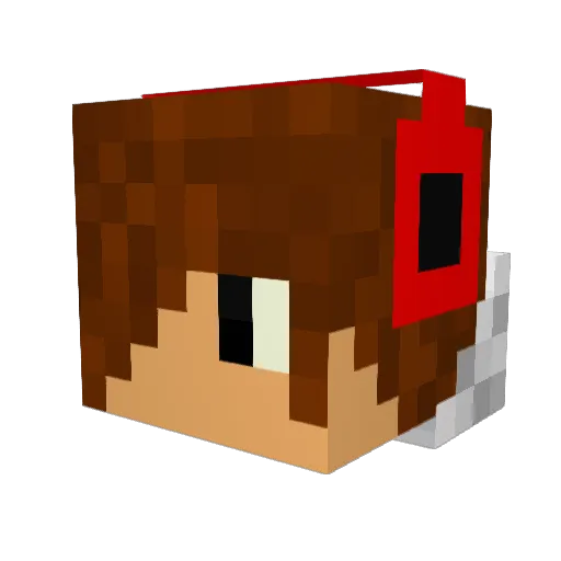 herosd Minecraft avatar head, 3D render