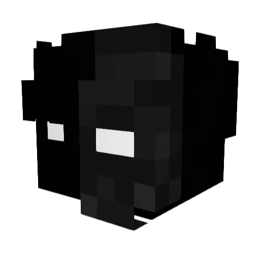 herow7 Minecraft avatar head, 3D render