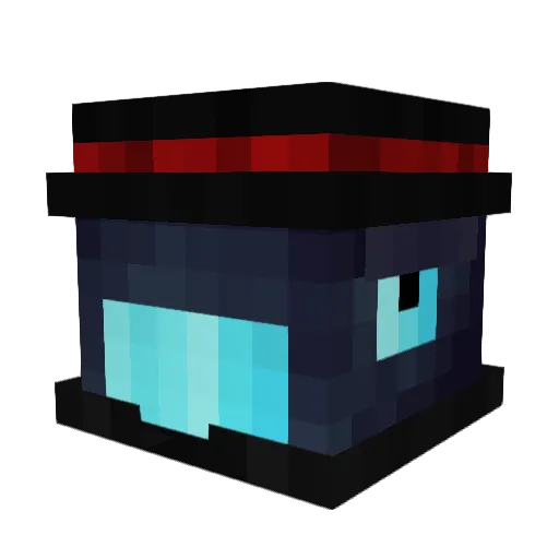 herozaki Minecraft avatar head, 3D render