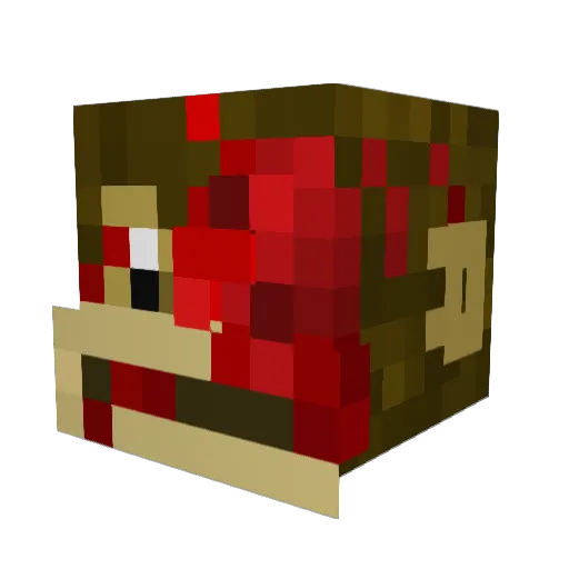 herr3r4_ Minecraft avatar head, 3D render