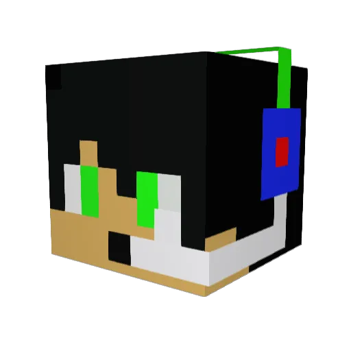 herrbadas Minecraft avatar head, 3D render
