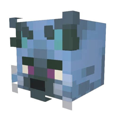 herrrb Minecraft avatar head, 3D render