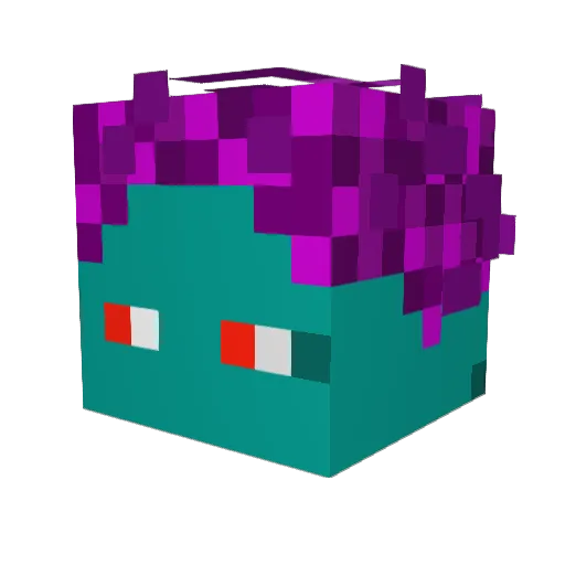 herrthelen Minecraft avatar head, 3D render