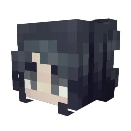 herrthree Minecraft avatar head, 3D render