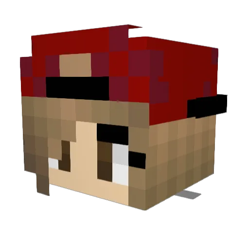 hersheykiss75 Minecraft avatar head, 3D render