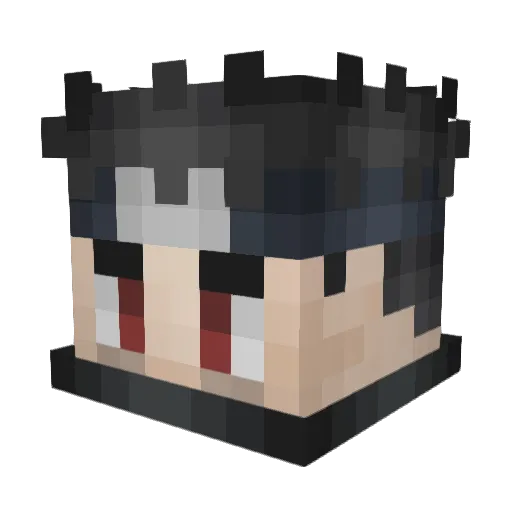 heruntergefallen Minecraft avatar head, 3D render