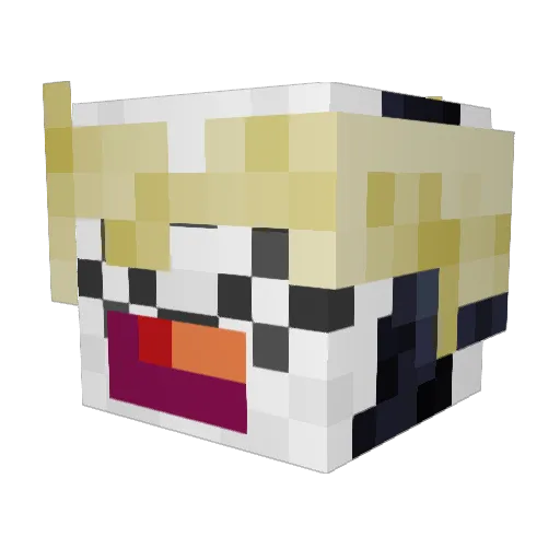 hervanbob Minecraft avatar head, 3D render