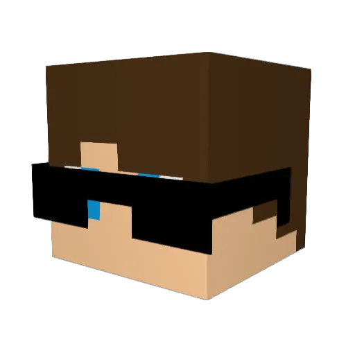 herzl_ Minecraft avatar head, 3D render