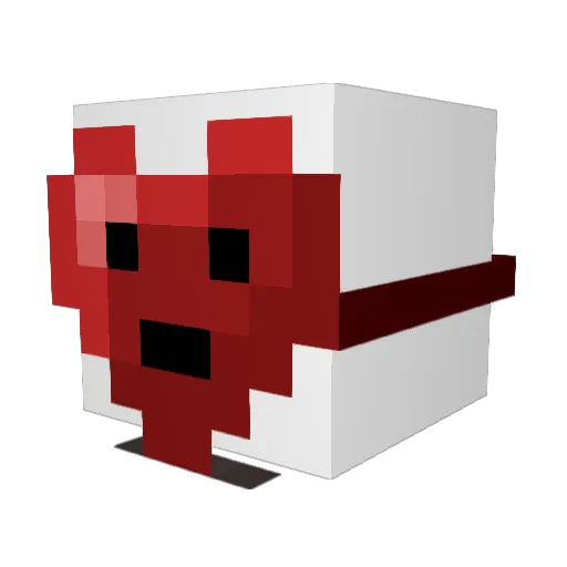 herzy_ Minecraft avatar head, 3D render