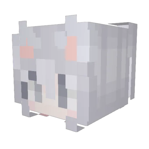 hes1tatiiions Minecraft avatar head, 3D render