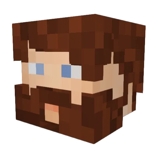 hesaLumberjack Minecraft avatar head, 3D render