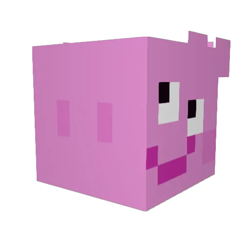 hesitantcorena Minecraft avatar head, 3D render