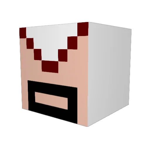 hessenpower Minecraft avatar head, 3D render