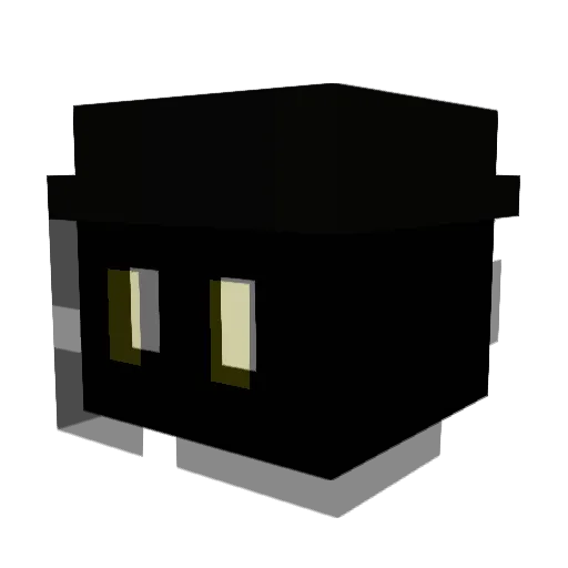 hestou Minecraft avatar head, 3D render