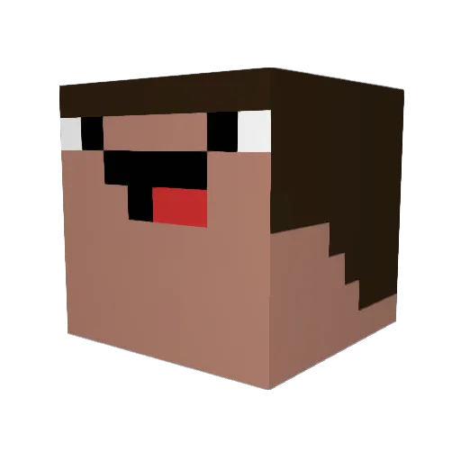 heszp01 Minecraft avatar head, 3D render