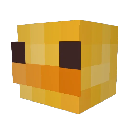 hetVuursteentje Minecraft avatar head, 3D render