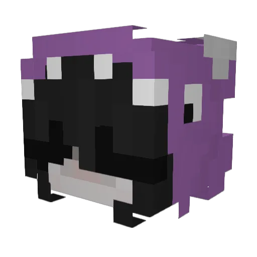 heterosexuelle Minecraft avatar head, 3D render