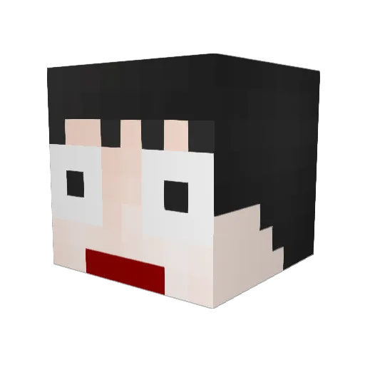 hetnim_ Minecraft avatar head, 3D render