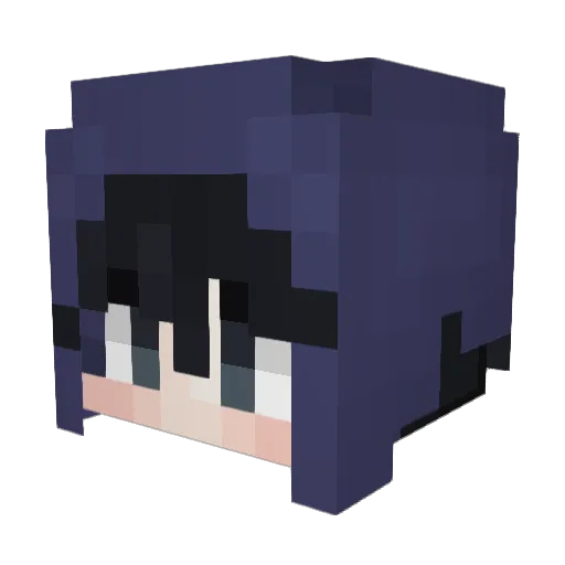 hettiehp Minecraft avatar head, 3D render