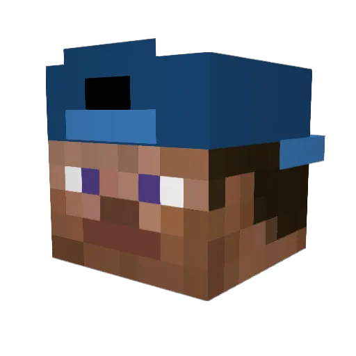 heuberts Minecraft avatar head, 3D render