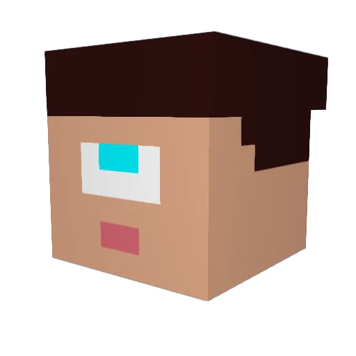 heul_nicht Minecraft avatar head, 3D render