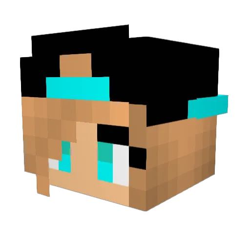 hevenfox01 Minecraft avatar head, 3D render
