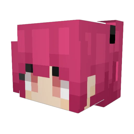 hevn_ly Minecraft avatar head, 3D render
