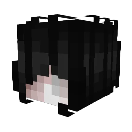 hevvvvv Minecraft avatar head, 3D render