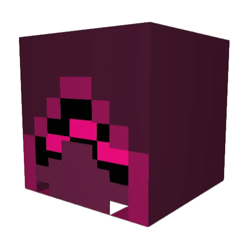 hexfruit Minecraft avatar head, 3D render