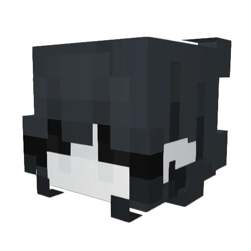 hexipotent Minecraft avatar head, 3D render