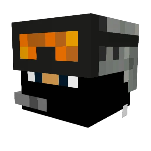 hexking99 Minecraft avatar head, 3D render