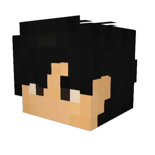 hexola Minecraft avatar head, 3D render