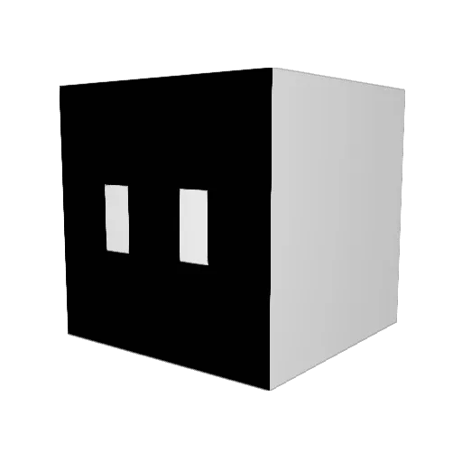 hextron2000 Minecraft avatar head, 3D render