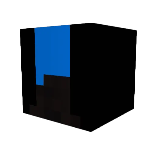 hexzie Minecraft avatar head, 3D render