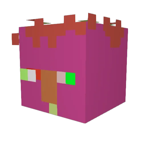 hey123 Minecraft avatar head, 3D render