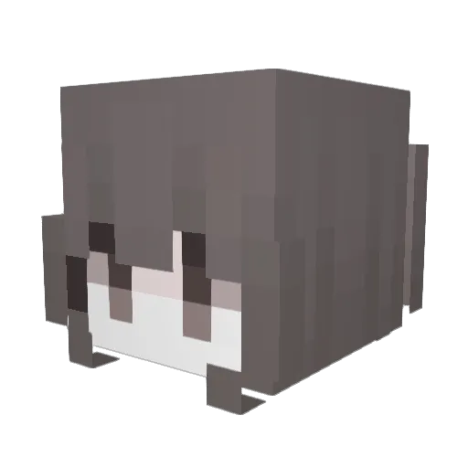 hey63 Minecraft avatar head, 3D render