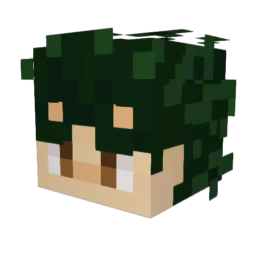 hey_Thumb Minecraft avatar head, 3D render