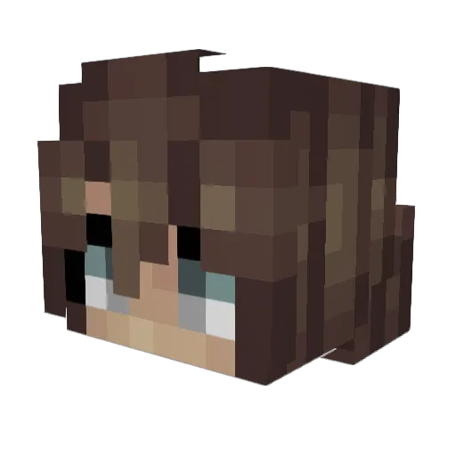 hey_cartr Minecraft avatar head, 3D render