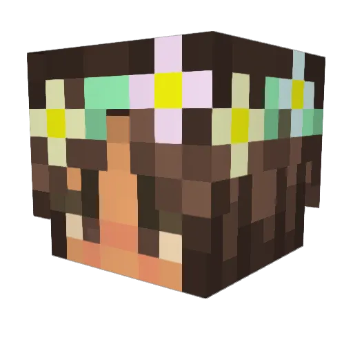 hey_lynn Minecraft avatar head, 3D render